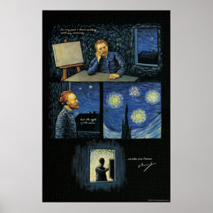 Van Gogh quote: The sight of the stars Poster