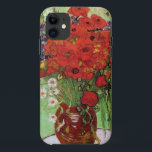 Van Gogh Red Poppies and Daisies iPhone Case<br><div class="desc">Van Gogh Red Poppies and Daises iPhone case. Oil painting on canvas from 1890. A colourful flower painting by Van Gogh, while not as famous as his celebrated vase of sunflowers, this work represents yet another charming entry in the artist’s extensive catalogue of floral still lifes. A great gift for...</div>