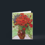 Van Gogh Red Poppies and Daisies Note Card<br><div class="desc">Van Gogh Red Poppies and Daises note card. Oil painting on canvas from 1890. A colourful flower painting by Van Gogh, while not as famous as his celebrated vase of sunflowers, this work represents yet another charming entry in the artist’s extensive catalogue of floral still lifes. A great gift for...</div>