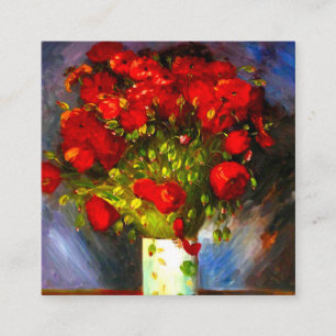 Van Gogh Red Poppies Enclosure Card