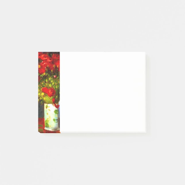 Van Gogh Red Poppies Post-it Notes (Front)