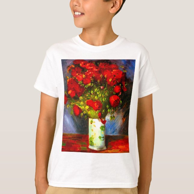 Van Gogh Red Poppies T-Shirt (Front)