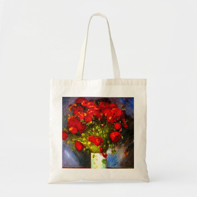 Van Gogh Red Poppies Tote Bag (Front)