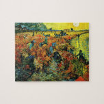 Van Gogh Red Vineyards at Arles Puzzle<br><div class="desc">Vincent Van Gogh Red Vineyards at Arles puzzle. Oil painting on canvas completed in 1888. Red Vineyards at Arles stands as one of Vincent van Gogh’s finest landscape paintings. A vibrant depiction of the French countryside, the provocative use of red and yellow adds a sense of vigour to the vineyard...</div>