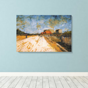 Van Gogh Road Running Beside the Paris Ramparts Canvas Print