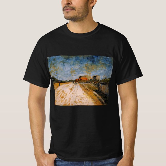 Van Gogh Road Running Beside the Paris Ramparts T-Shirt (Front)