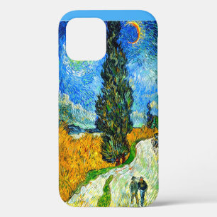 Van Gogh Road with Cypress and Star iPhone 12 Case