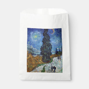 Van Gogh Road With Cypresses Impressionism Favour Bags
