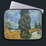 Van Gogh Road With Cypresses Impressionism Laptop Sleeve<br><div class="desc">Vincent Van Gogh Road With Cypresses "Road With Cypresses" by Vincent Van Gogh is a wonderful impressionistic painting by one of the master artists of all time. The road is swirling with colour and emotion, as the green cypress trees wave to the swirling blue Sky with what looks like a...</div>