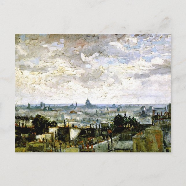 Van Gogh - Roofs of Paris Postcard (Front)