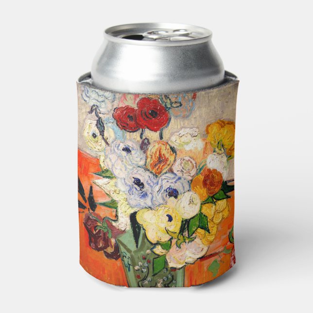 Van Gogh Roses and Anemones Can Cooler (Can Front)