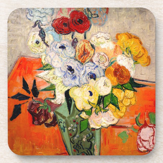 Van Gogh Roses and Anemones Coaster (Front)