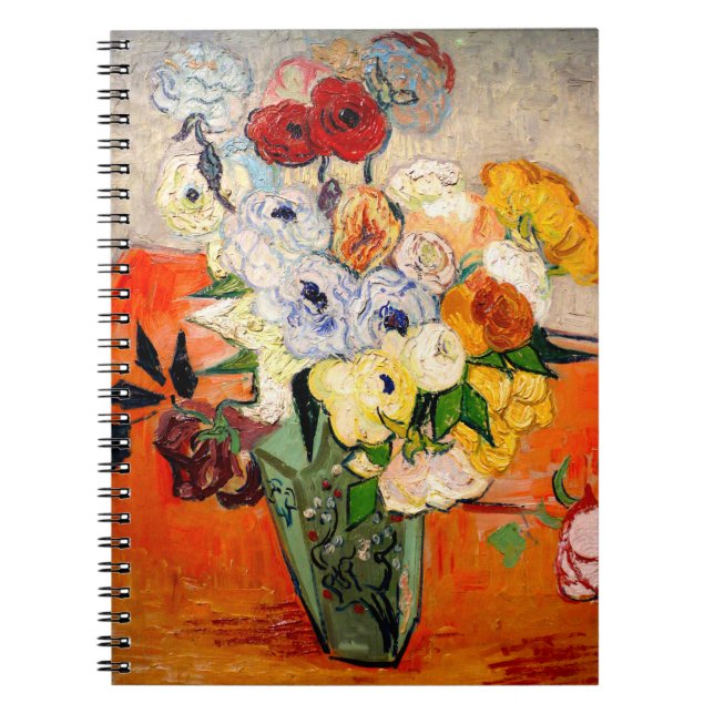 Van Gogh Roses and Anemones Notebook (Front)