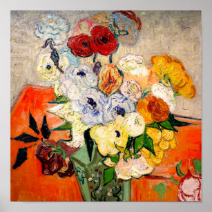 Van Gogh Roses and Anemones Poster