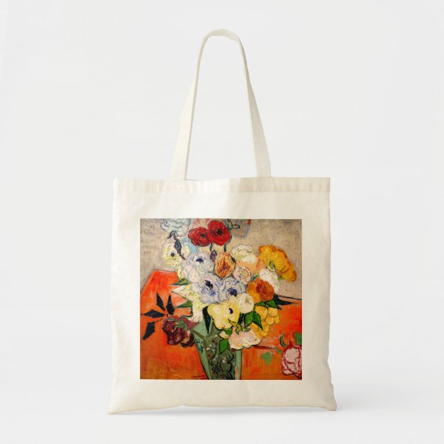 Van Gogh Roses and Anemones Tote Bag (Front)
