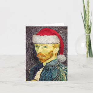 Van Gogh Santa Note Card