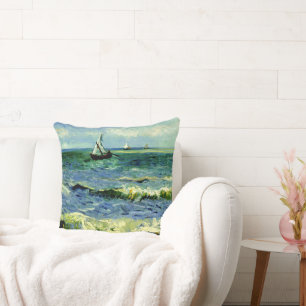 Van Gogh - Seascape at Saintes-Maries Cushion
