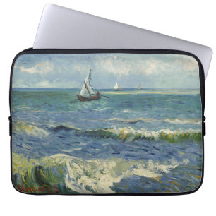 Van Gogh Seascape at Saintes Maries de la Mer Laptop Sleeve