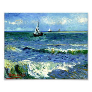 Van Gogh - Seascape, famous painting Photo Print
