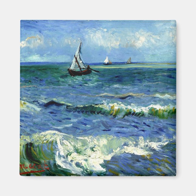 Van Gogh - Seascape Magnet (Front)