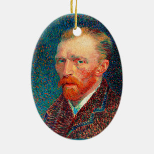Van Gogh - Self-Portrait, 1887, Vincent van Gogh,  Ceramic Tree Decoration