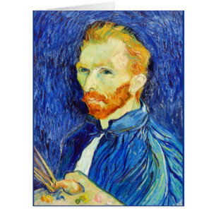 Van Gogh - Self-Portrait, 1889 (brushes and easel)