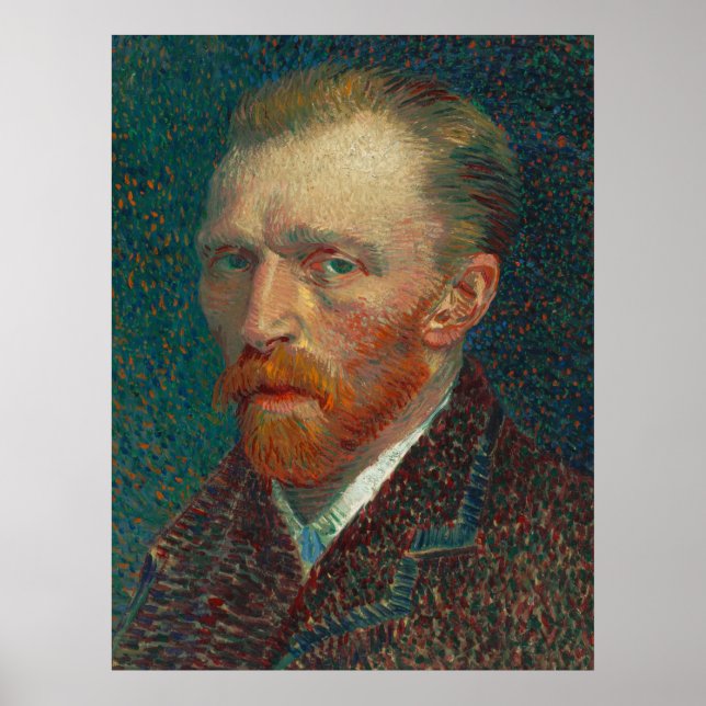 Van Gogh Self Portrait Art Painting Poster (Front)