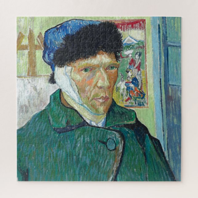 Van Gogh Self-portrait Bandaged Ear Art Painting Jigsaw Puzzle (Vertical)