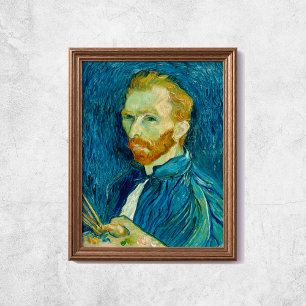 Van Gogh Self Portrait Famous Old Art Wall Poster