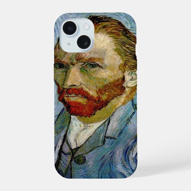 Van Gogh Self Portrait iPhone 15 Case (Back)