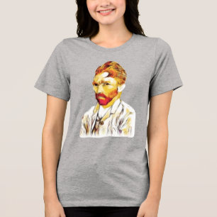 Van Gogh Self Portrait New Hair Do Tri-Blend Shirt