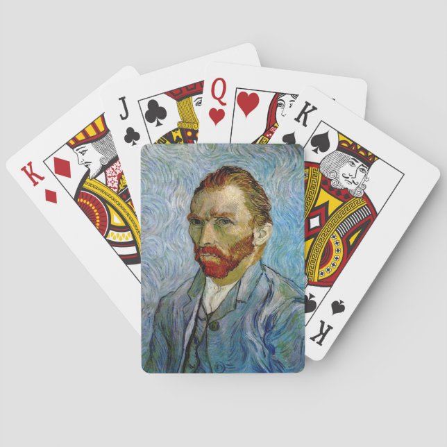 Van Gogh Self Portrait Playing Cards (Back)