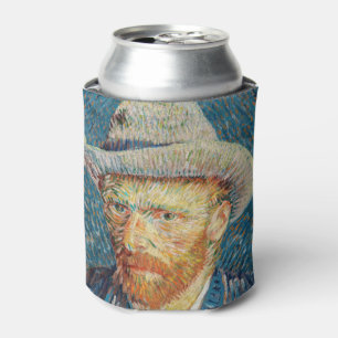 Van Gogh - Self Portrait with a Grey Felt Hat Can Cooler