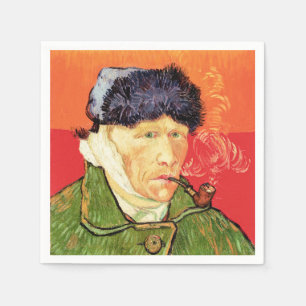 Van Gogh - Self Portrait with Bandaged Ear & Pipe Napkin