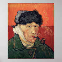 Van Gogh - Self-Portrait with Bandaged Ear Poster