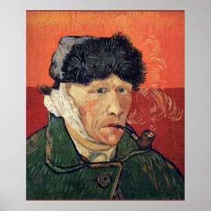 Van Gogh - Self-Portrait with Bandaged Ear Poster