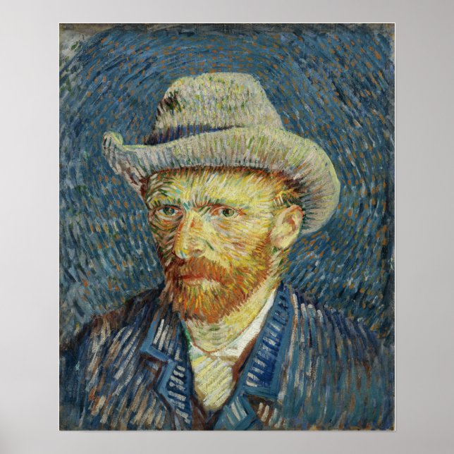 Van Gogh - Self-Portrait With Grey Felt Hat Poster (Front)
