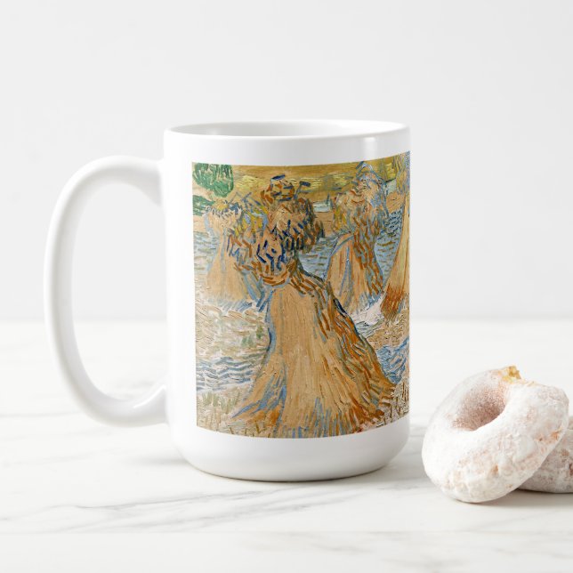 Van Gogh Sheaves of Wheat Fine Art Mug (With Donut)