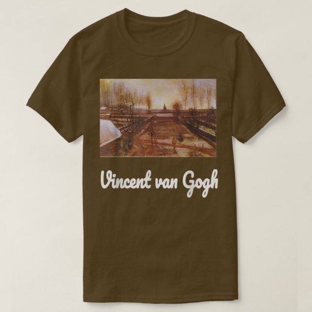 Van Gogh Shirt The Parsonage Garden at Nuenen in t (Design Front)