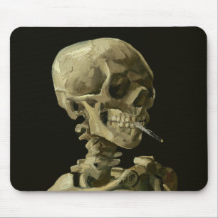 Van Gogh, Skeleton with a burning cigarette Mouse Pad