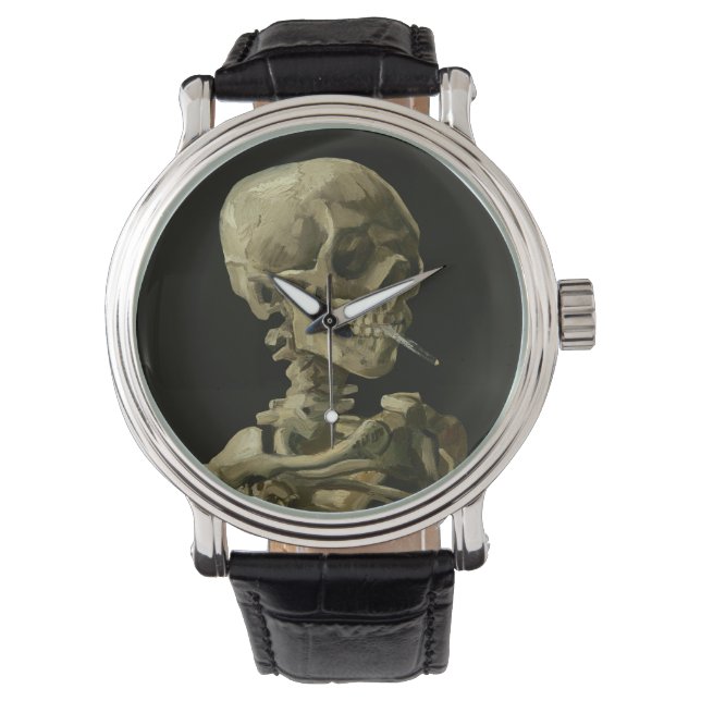 Van Gogh, Skeleton with a burning cigarette Watch (Front)