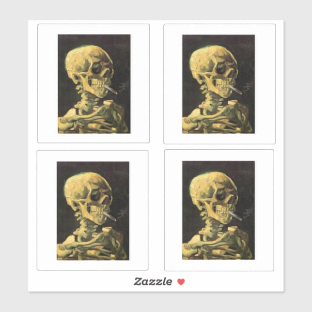Van Gogh, Skeleton with Cigarette (Sheet)