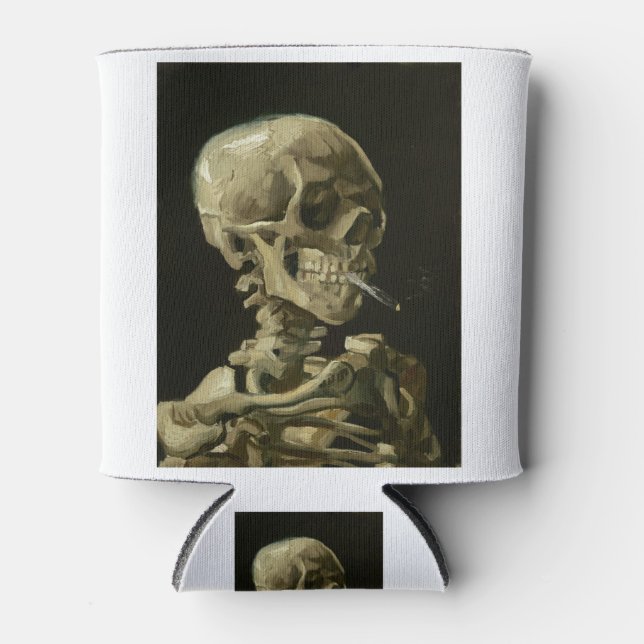 van gogh Skull Can Cooler (Front)