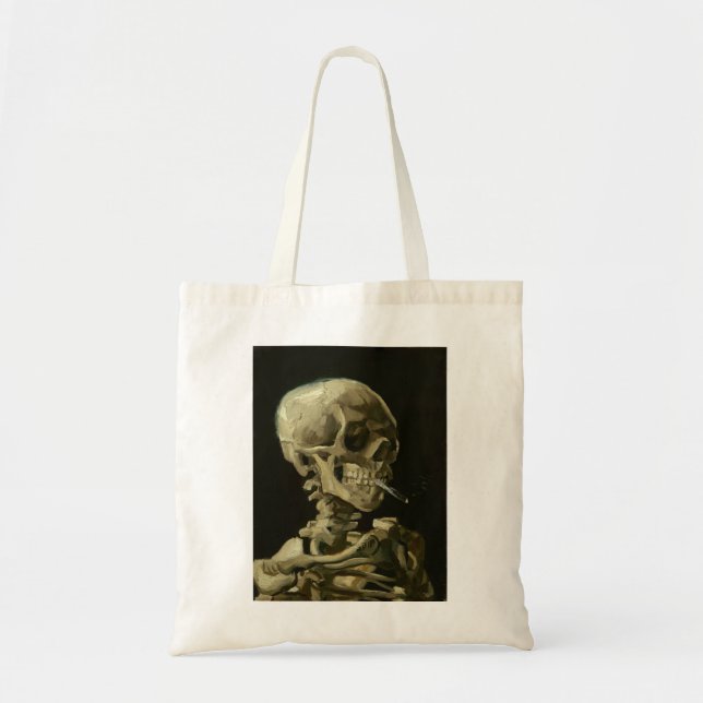 van gogh Skull Tote Bag (Front)