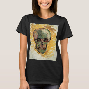 Van Gogh Skull, Vintage Still Life Impressionism T-Shirt