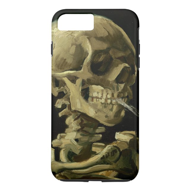 Van Gogh | Skull with Burning Cigarette | 1886 Case-Mate iPhone Case (Back)
