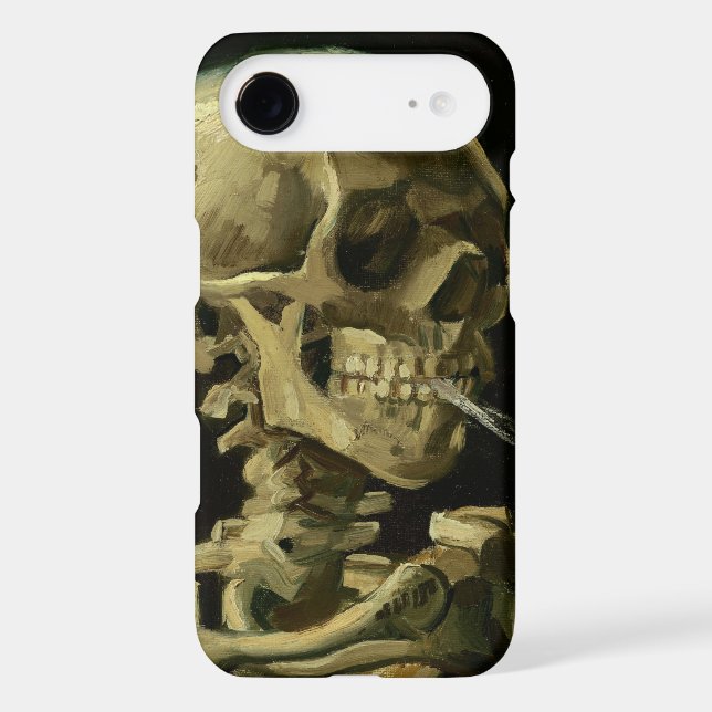 Van Gogh | Skull with Burning Cigarette | 1886 Case-Mate iPhone Case (Back)