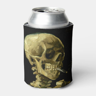 Van Gogh Smoking Skeleton Can Cooler