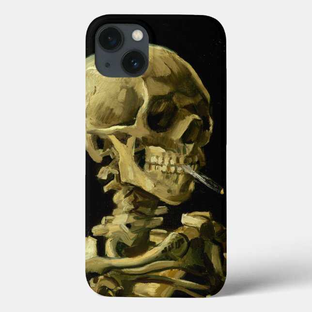 Van Gogh Smoking Skeleton Case-Mate iPhone Case (Back)