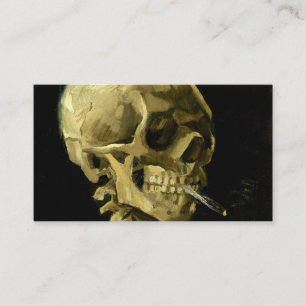 Van Gogh Smoking Skeleton Enclosure Card